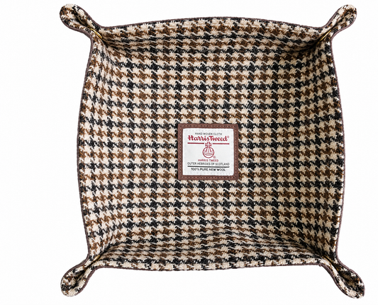 Harris Tweed Valet Tray — Beige Houndstooth / CPXG01-614