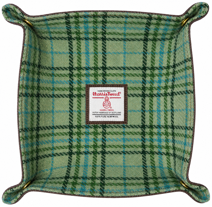 Harris Tweed Valet Tray — Forest Green Tartan / CPXG01-835