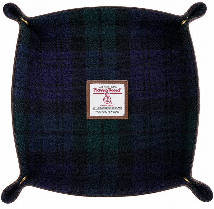 Harris Tweed Valet Tray — Dark Blue Houndstooth / CPXGK0127