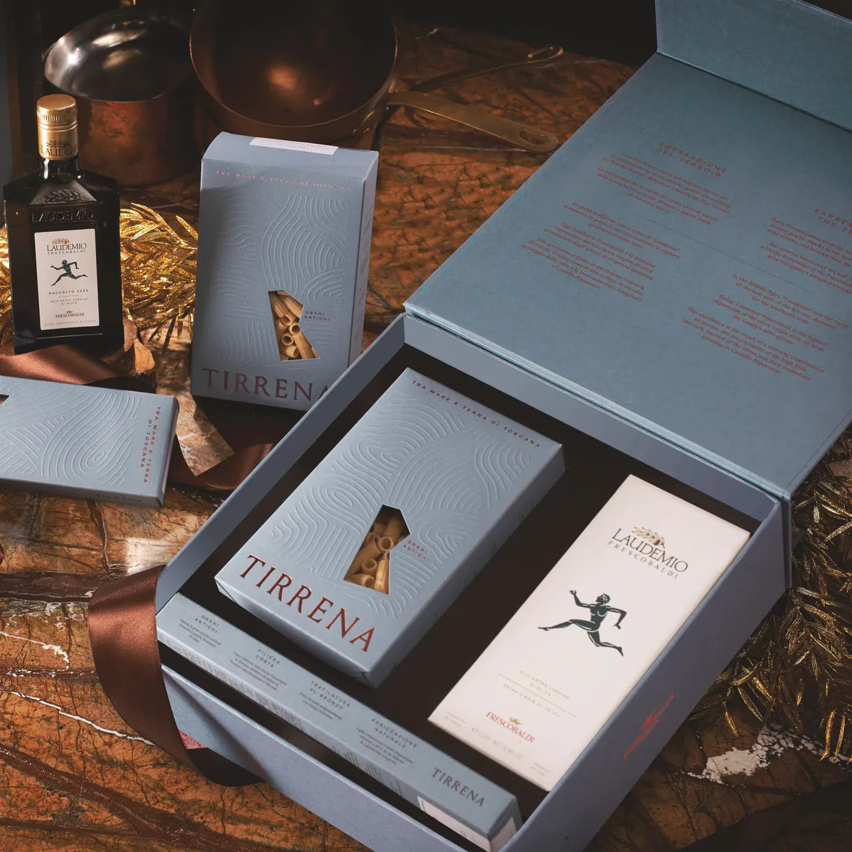 Tirrena + Laudemio Box Set (2 Tirrena 500 grams + 1 Laudemio 500ml)