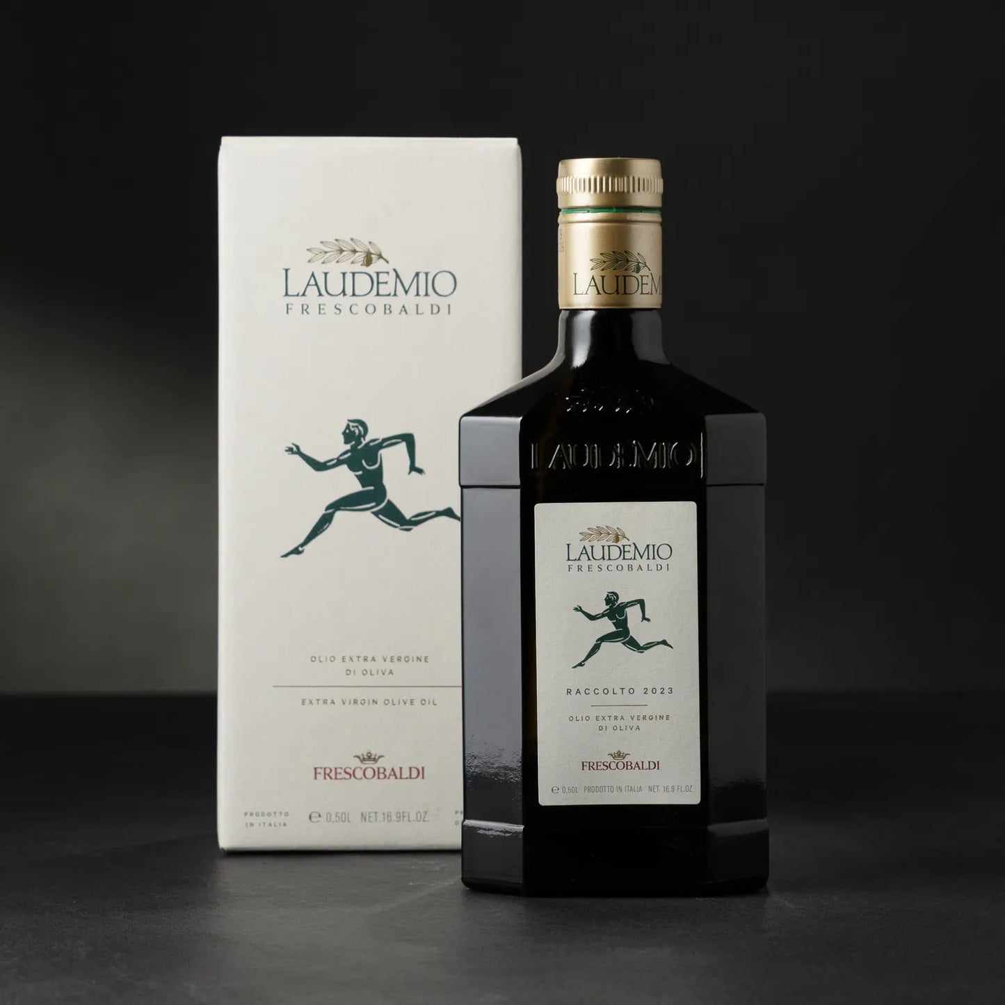 Laudemio Gift Box Set (1 Laudemio 500 ml + 4 oil plates)